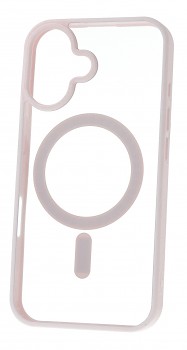 Zadní kryt Acrylic Color MagSafe pro iPhone 16 světle růžový
