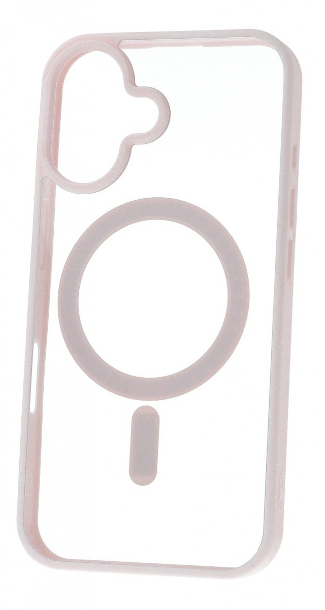Zadní kryt Acrylic Color MagSafe pro iPhone 16 světle růžový