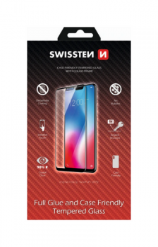 Tvrzené sklo Swissten full glue, color frame, case friendly pro Xiaomi Redmi A3 černé