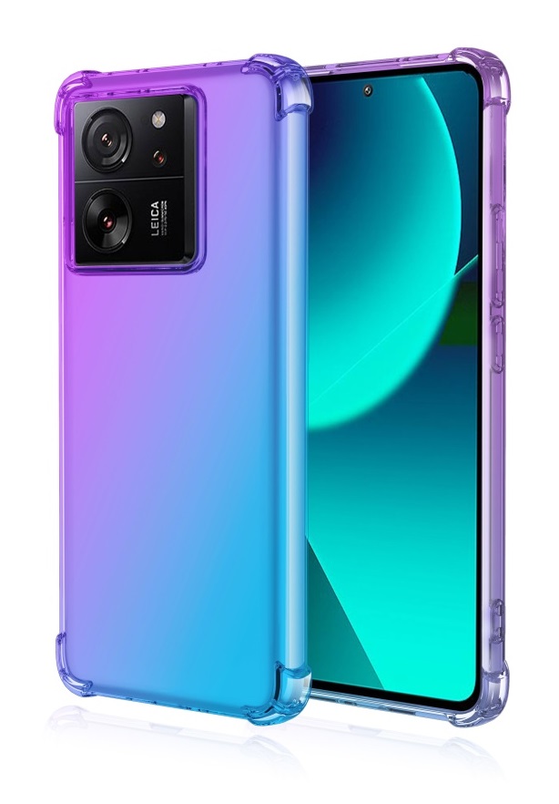 Zadní kryt na Xiaomi 13T Pro Shock duhový fialovo-modrý