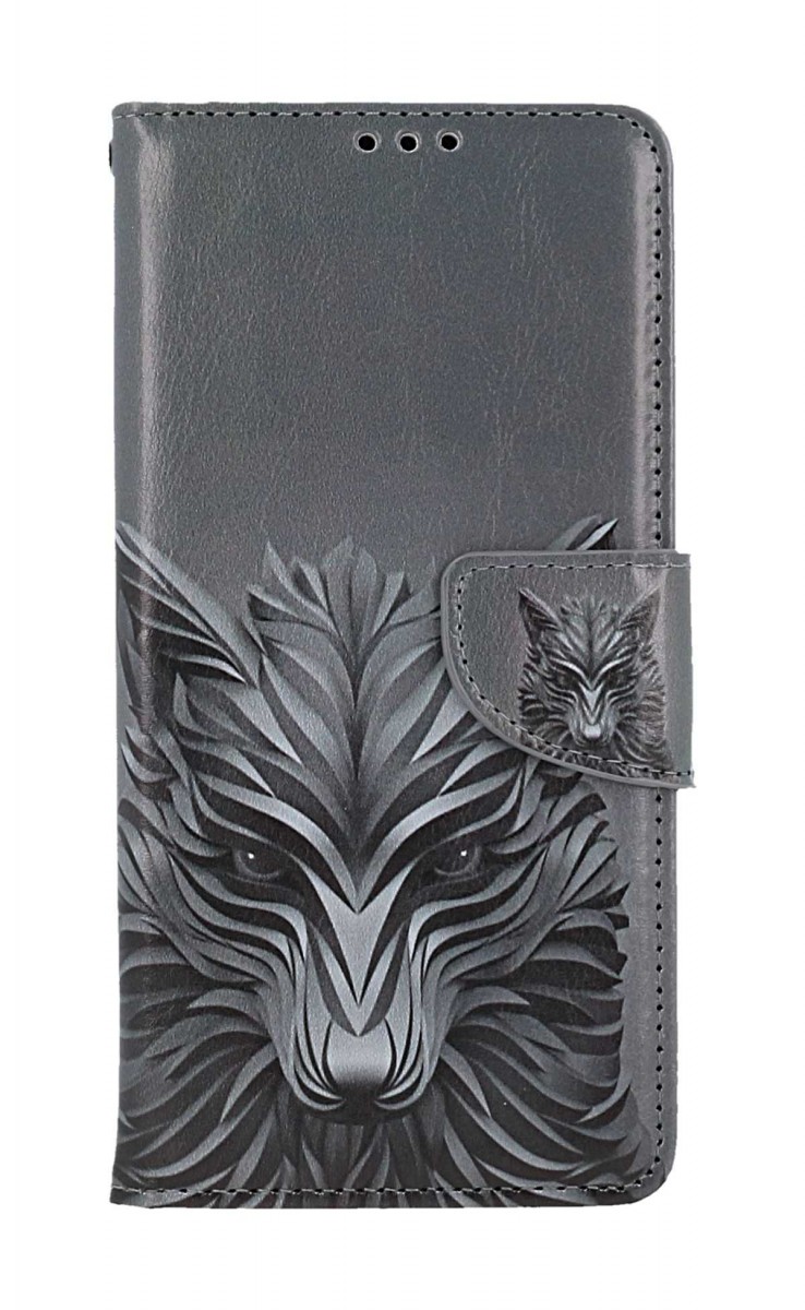 Levně Kryt TopQ Xiaomi Redmi Note 9 knížkový Vlk 50610 (pouzdro neboli obal na mobil Xiaomi Redmi Note 9)