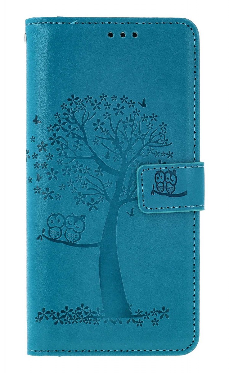 Knížkové pouzdro na Xiaomi Redmi Note 13 Tyrkysový strom sovičky