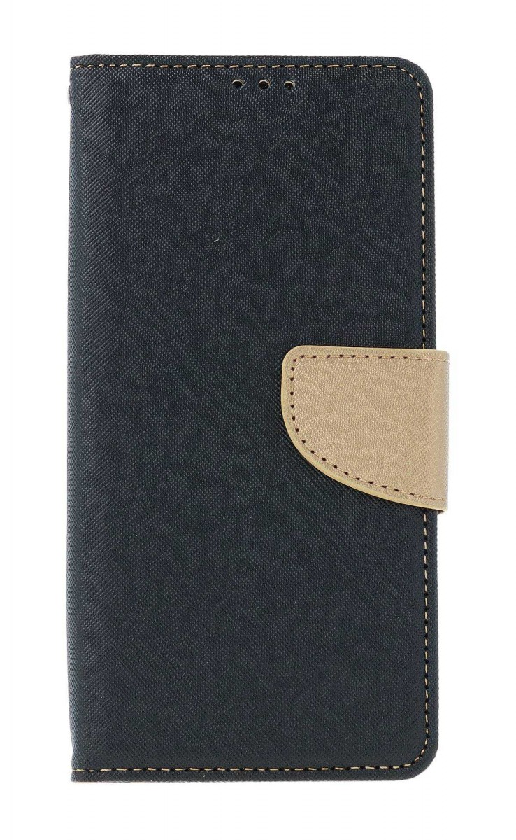 Levně Pouzdro TopQ Xiaomi Redmi Note 13 Pro knížkové černo-zlaté 130645 (kryt neboli obal Xiaomi Redmi Note 13 Pro)