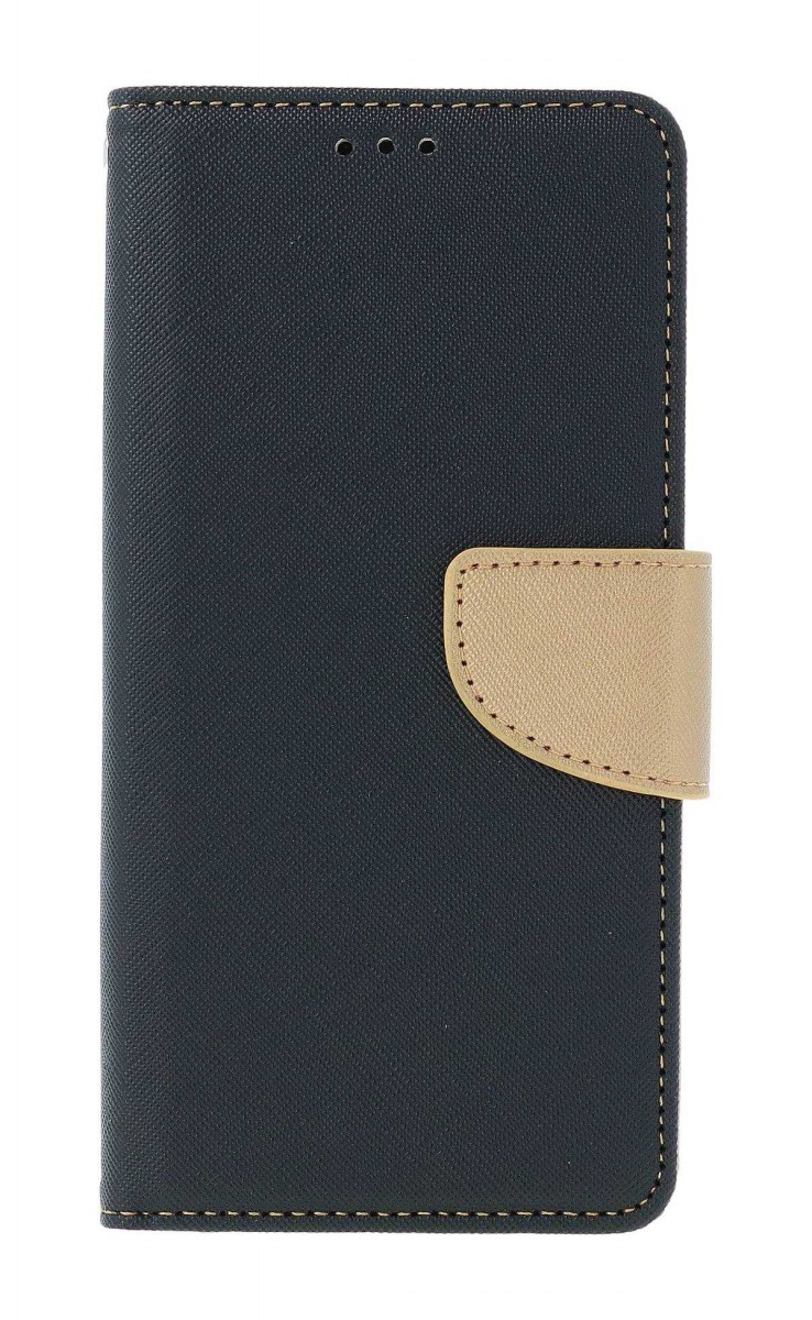 Levně Pouzdro TopQ Xiaomi Redmi Note 13 knížkové černo-zlaté 130646 (kryt neboli obal Xiaomi Redmi Note 13)