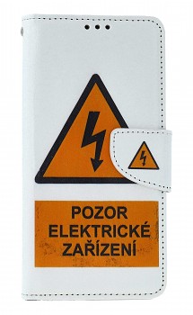 Knížkové pouzdro na Xiaomi Redmi Note 9 Pro Pozor elektrické zařízení