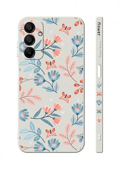 Zadní kryt Design na Samsung A15 Romantické kvítky