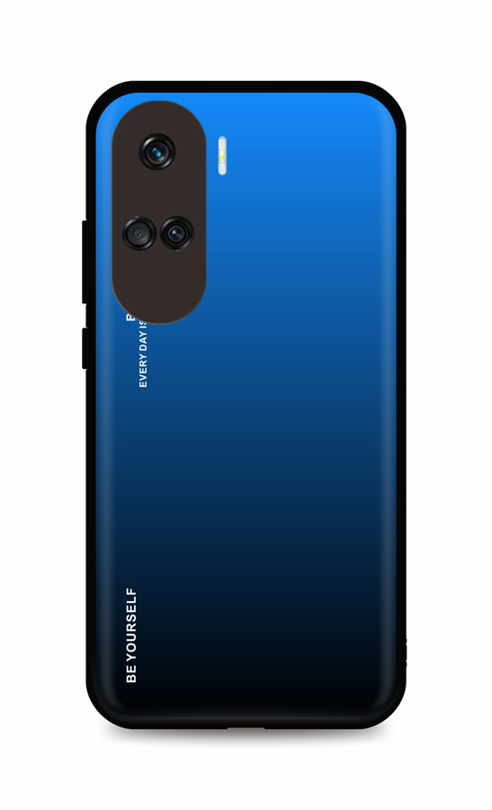 Kryt TopQ LUXURY Honor 90 Lite 5G pevný duhový modrý 120726 (pouzdro neboli obal na mobil Honor 90 Lite 5G)