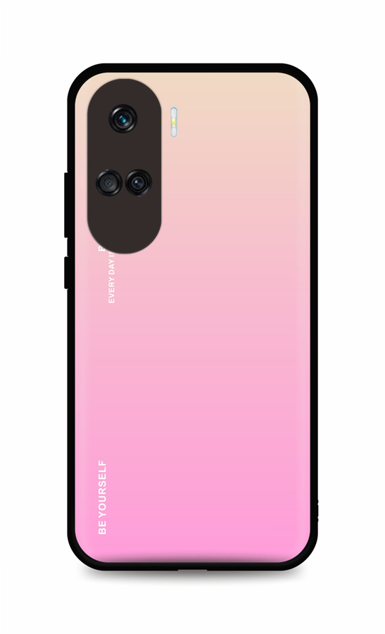 Zadní pevný kryt LUXURY na Honor 90 Lite 5G duhový meruňkový