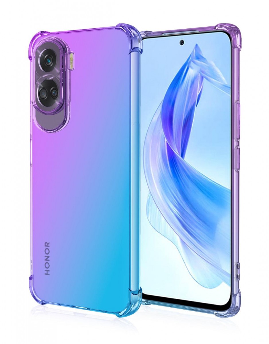 Levně Kryt TopQ Honor 90 Lite 5G Shock duhový fialovo-modrý 120736 (pouzdro neboli obal na mobil Honor 90 Lite 5G)