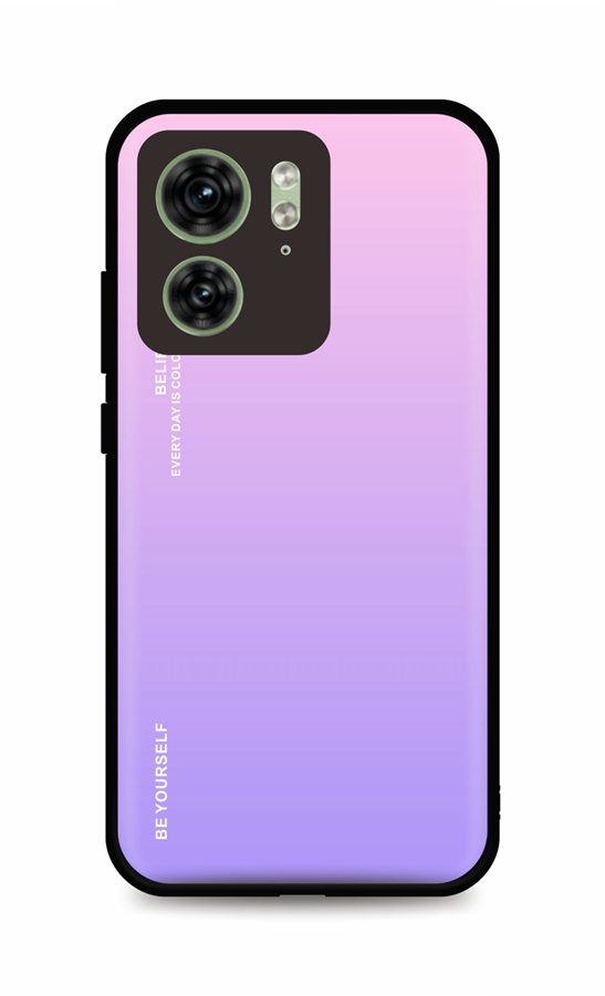 Levně Kryt TopQ LUXURY Motorola Edge 40 pevný duhový růžový 120745 (pouzdro neboli obal na mobil Motorola Edge 40)