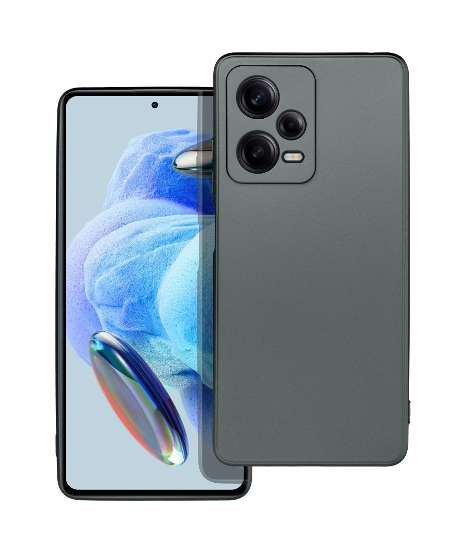 Zadní kryt Metallic na Xiaomi Redmi Note 12 Pro 5G šedý
