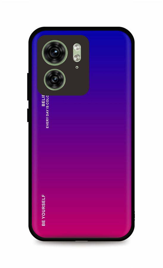 Levně Kryt TopQ LUXURY Motorola Edge 40 pevný duhový fialový 120748 (pouzdro neboli obal na mobil Motorola Edge 40)