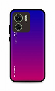 Zadní pevný kryt LUXURY na Motorola Edge 40 duhový fialový