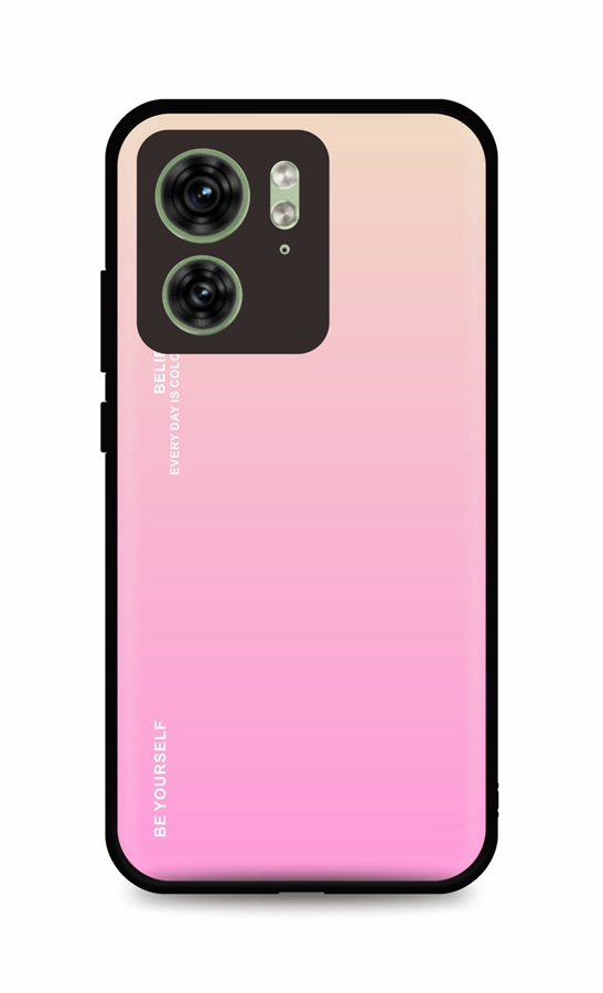 Levně Kryt TopQ LUXURY Motorola Edge 40 pevný duhový meruňkový 120749 (pouzdro neboli obal na mobil Motorola Edge 40)
