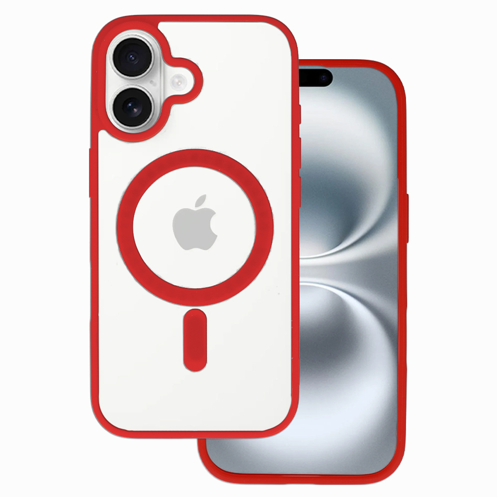 Zadní kryt Acrylic Color Magsafe pro iPhone 17 red