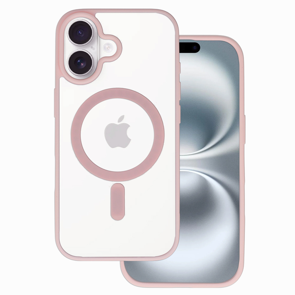 Levně Zadní kryt Acrylic Color Magsafe pro iPhone 17 light pink