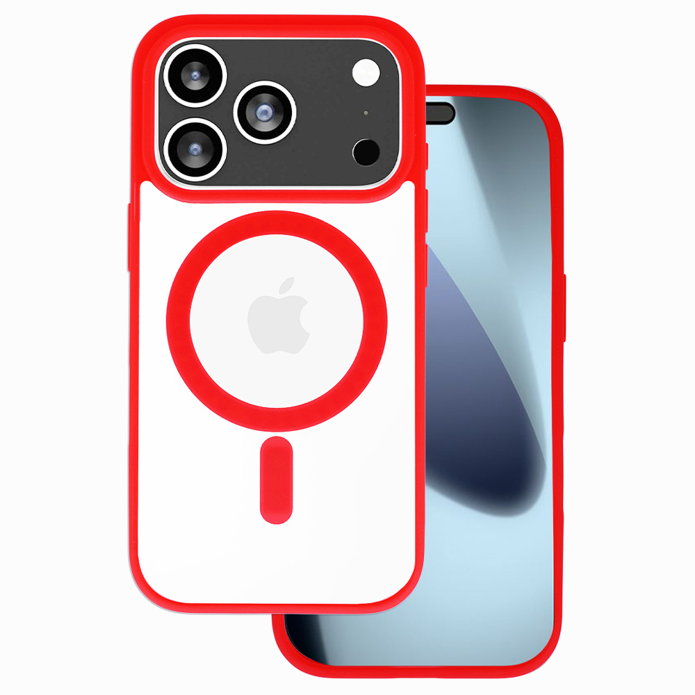 Zadní kryt Acrylic Color Magsafe pro iPhone 17 Pro red