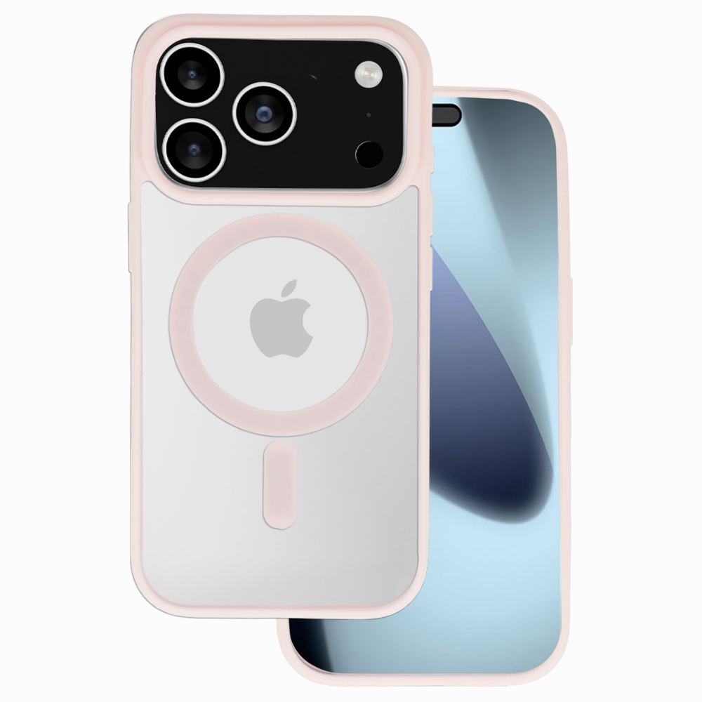 Levně Zadní kryt Acrylic Color Magsafe pro iPhone 17 Pro light pink