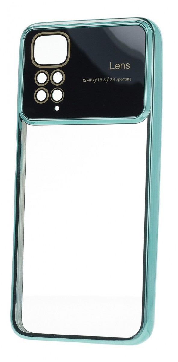 Pouzdro Electro Lens pro Xiaomi Redmi Note 11/Note 11S, tyrkysové