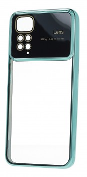 Pouzdro Electro Lens pro Xiaomi Redmi Note 11/Note 11S, tyrkysové
