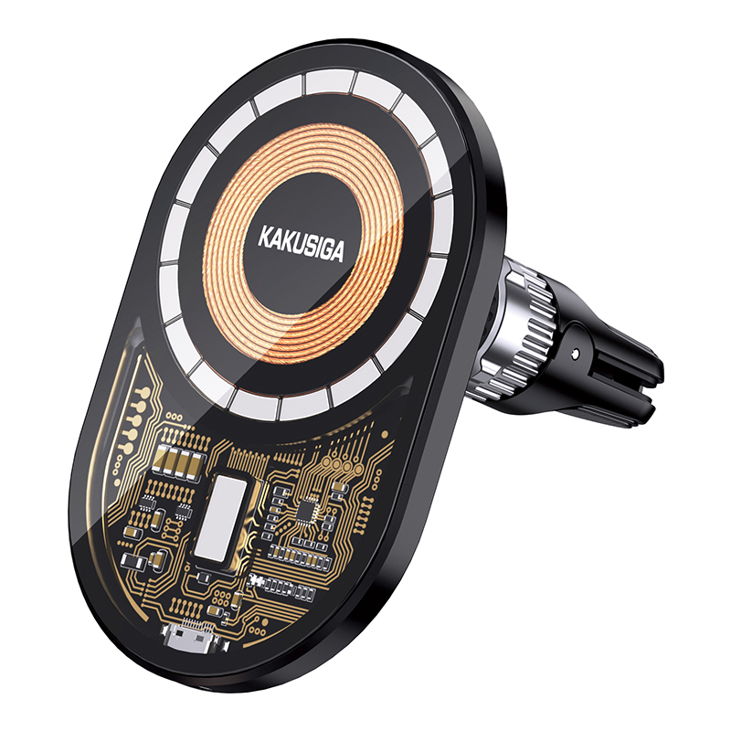 Levně Držák na mobil s funkcí bezdrátového nabíjení Kaku KSC-1060 15W černý