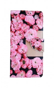 Knížkové pouzdro na Xiaomi Redmi 10C Růžové květy