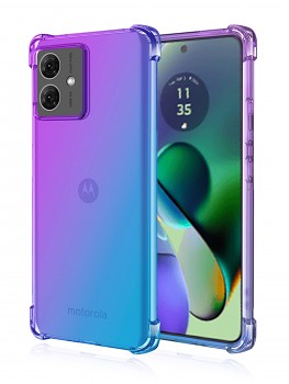 Zadní kryt na Motorola Moto G54 5G Shock duhový fialovo-modrý