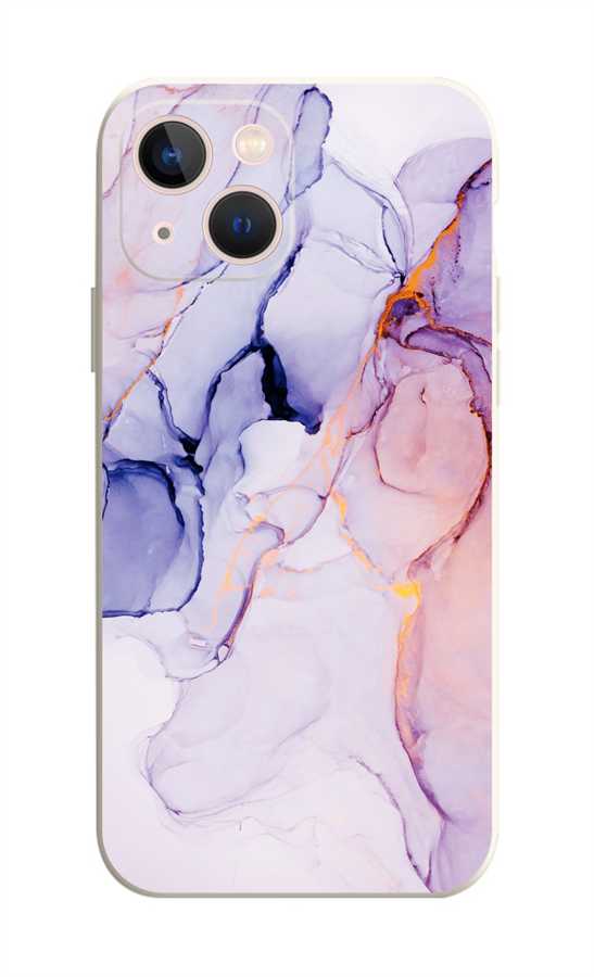 Zadní kryt na iPhone 15 Mramor růžovo-fialový