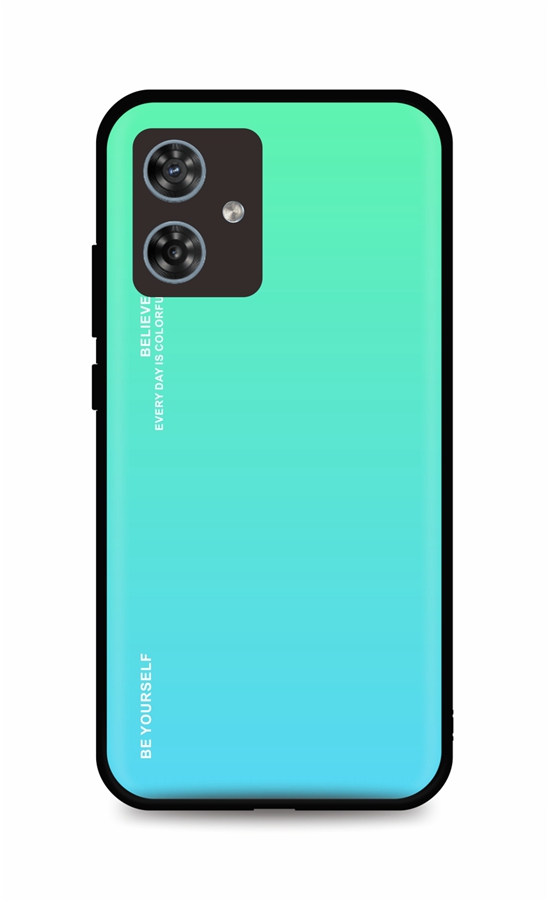 Zadní pevný kryt LUXURY na mobil Motorola Moto G54 5G duhový zelený