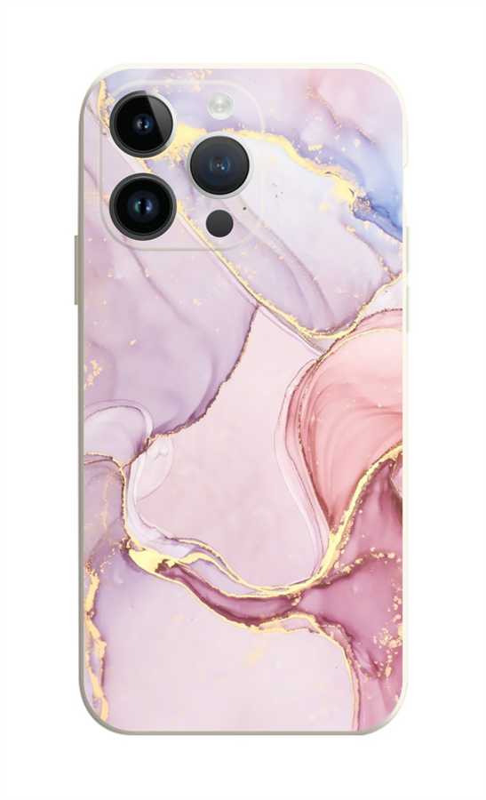 Zadní kryt na iPhone 15 Pro Mramor růžový