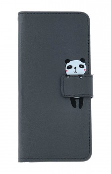 Knížkové pouzdro na Xiaomi Redmi 13C černé s pandou