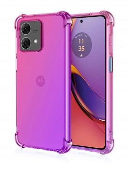 Zadní kryt na Motorola Moto G84 5G Shock duhový růžovo-fialový 