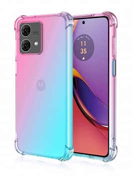 Zadní kryt na Motorola Moto G84 5G Shock duhový mentolovo-růžový