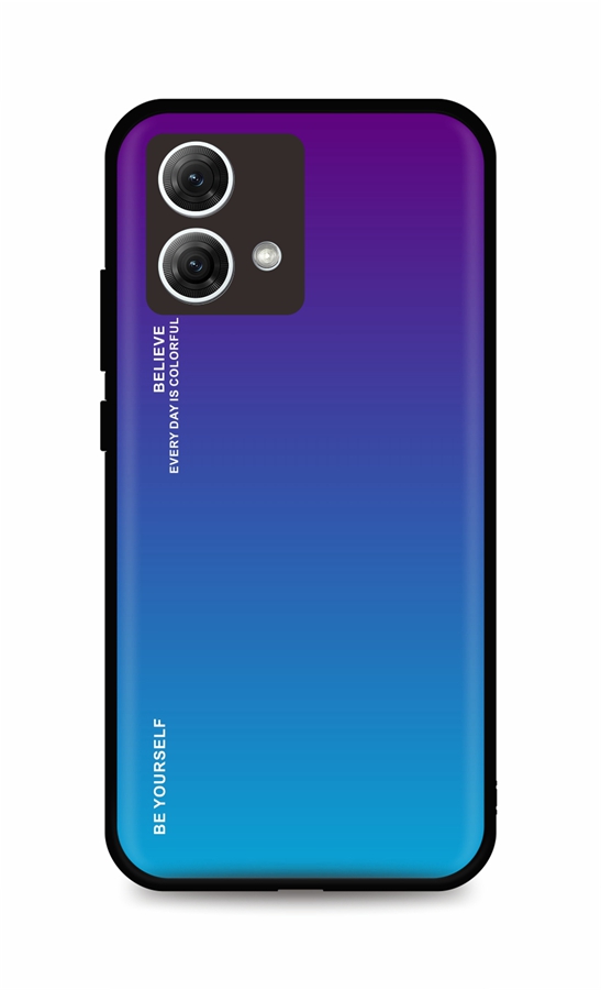 Zadní pevný kryt LUXURY na Motorola Moto G84 5G duhový purpurový