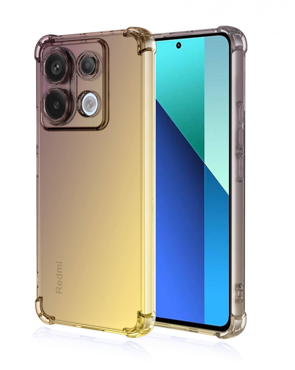 Levně Kryt TopQ Xiaomi Redmi Note 13 Shock duhový purpurovo-žlutý 120962 (pouzdro neboli obal na mobil Xiaomi Redmi Note 13)