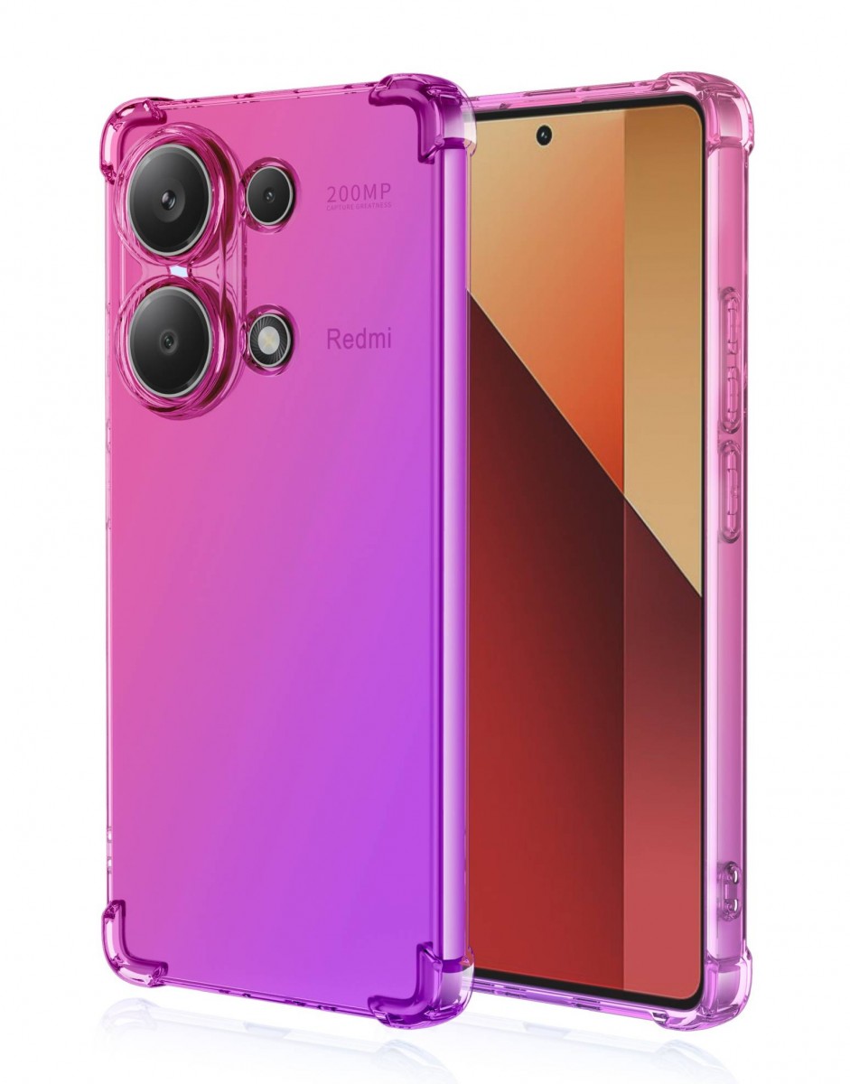 Zadní kryt na Xiaomi Redmi Note 13 Pro Shock duhový růžovo-fialový