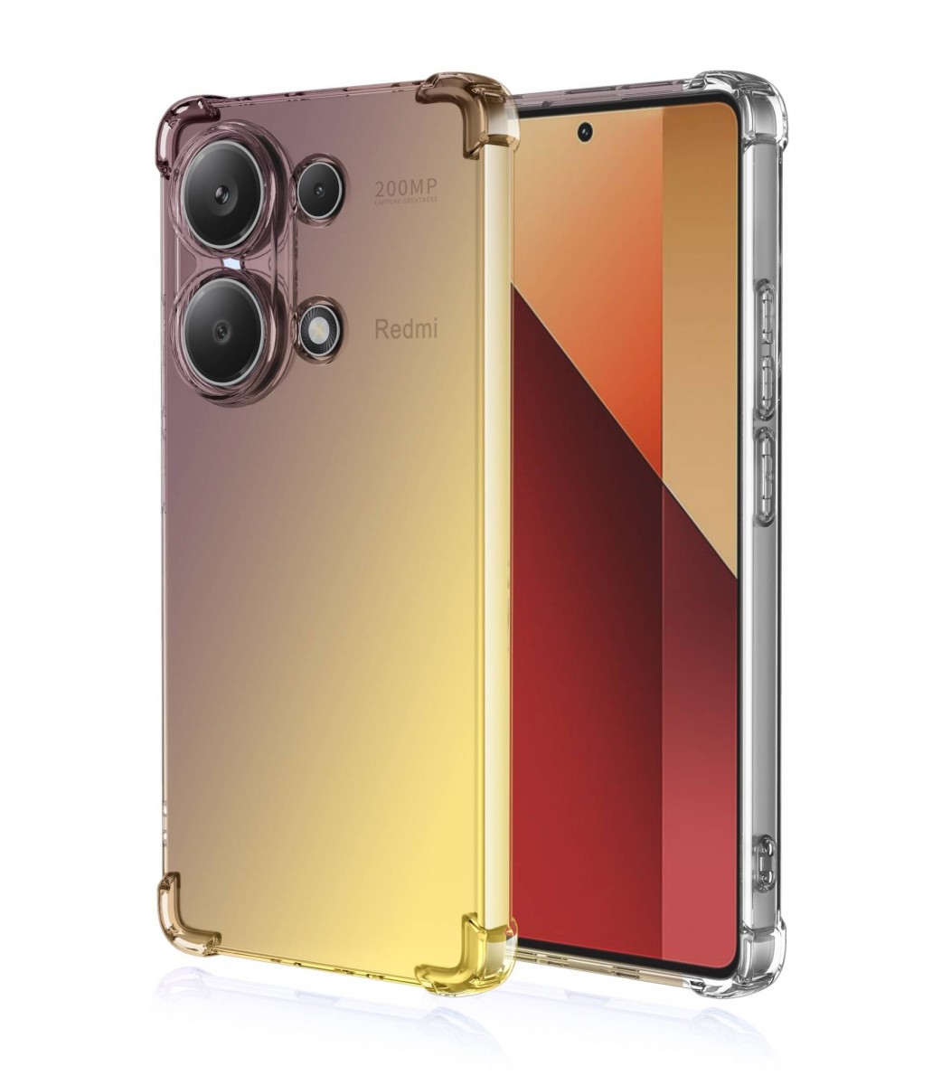 Levně Kryt TopQ Xiaomi Redmi Note 13 Pro Shock duhový purpurovo-žlutý 120984 (pouzdro neboli obal na mobil Xiaomi Redmi Note 13 Pro)