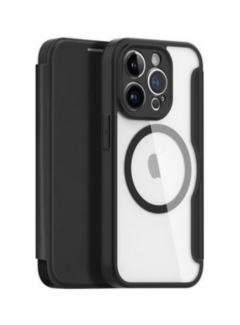 Levně Pouzdro Dux Ducis Skin X Pro iPhone 14 Pro Max knížkové černé 90999 (kryt neboli obal na mobil iPhone 14 Pro Max)