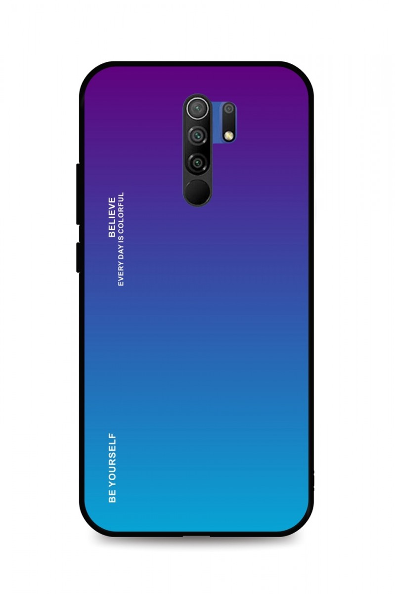 Zadní pevný kryt LUXURY na Xiaomi Redmi 9 duhový purpurový