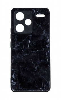 Zadní pevný kryt Marble na Xiaomi Redmi Note 13 Pro+ 5G Smoky Black 