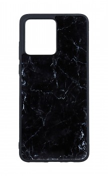 Zadní pevný kryt Marble na Motorola Moto G54 5G Smoky Black