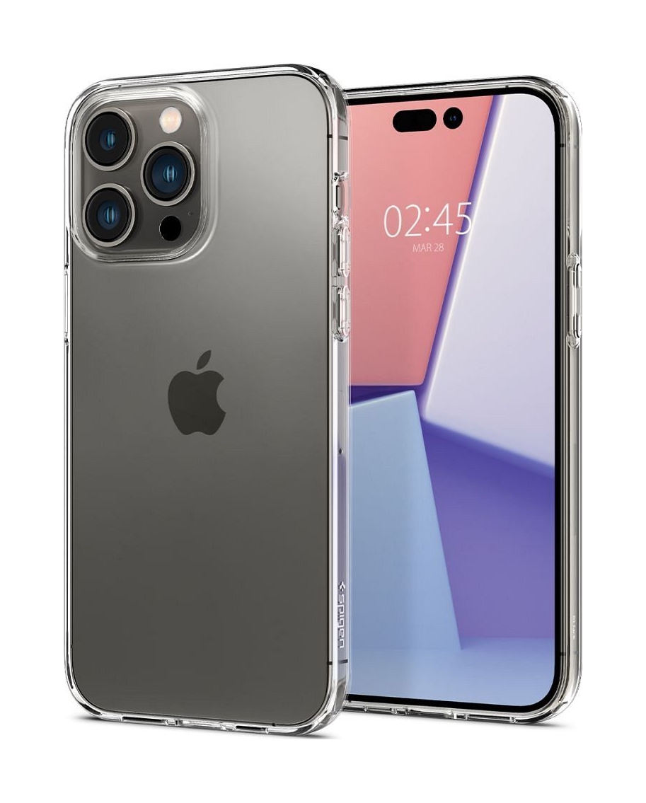 Zadní kryt Spigen Liquid Crystal na iPhone 14 Pro Max průhledný