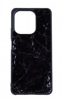 Zadní pevný kryt Marble na Xiaomi Redmi Note 13 Smoky Black