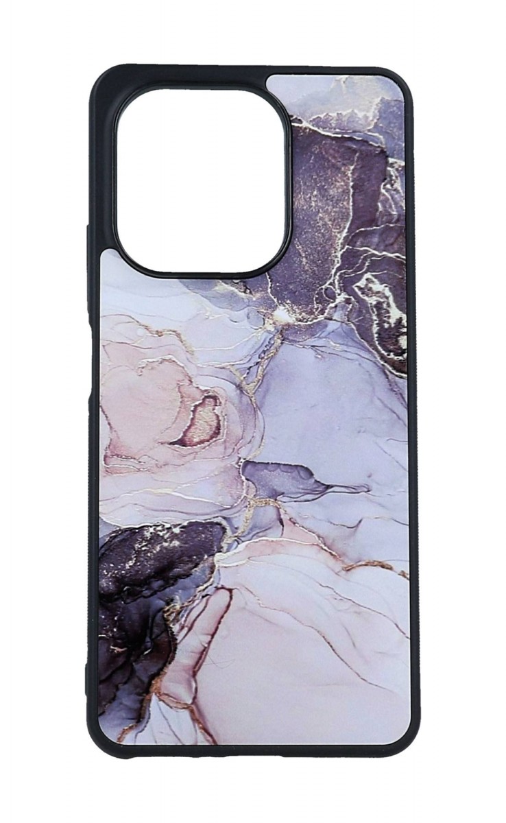 Zadní pevný kryt Marble na Xiaomi Redmi Note 13 Smoky Color