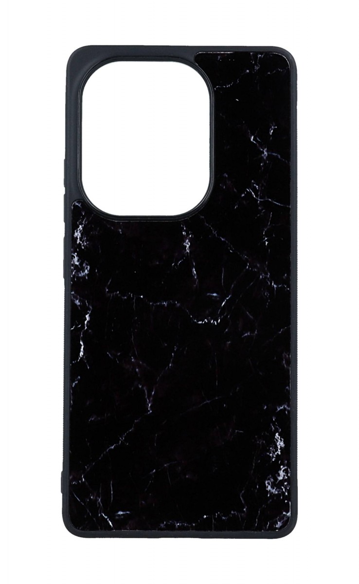Zadní pevný kryt Marble na Xiaomi Redmi Note 13 Pro Smoky Black