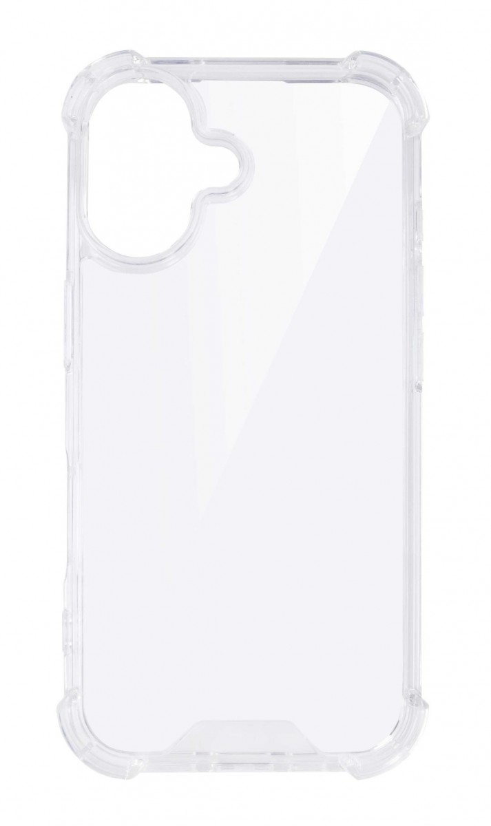 Odolný pevný kryt Extra Clear na iPhone 16 průhledný
