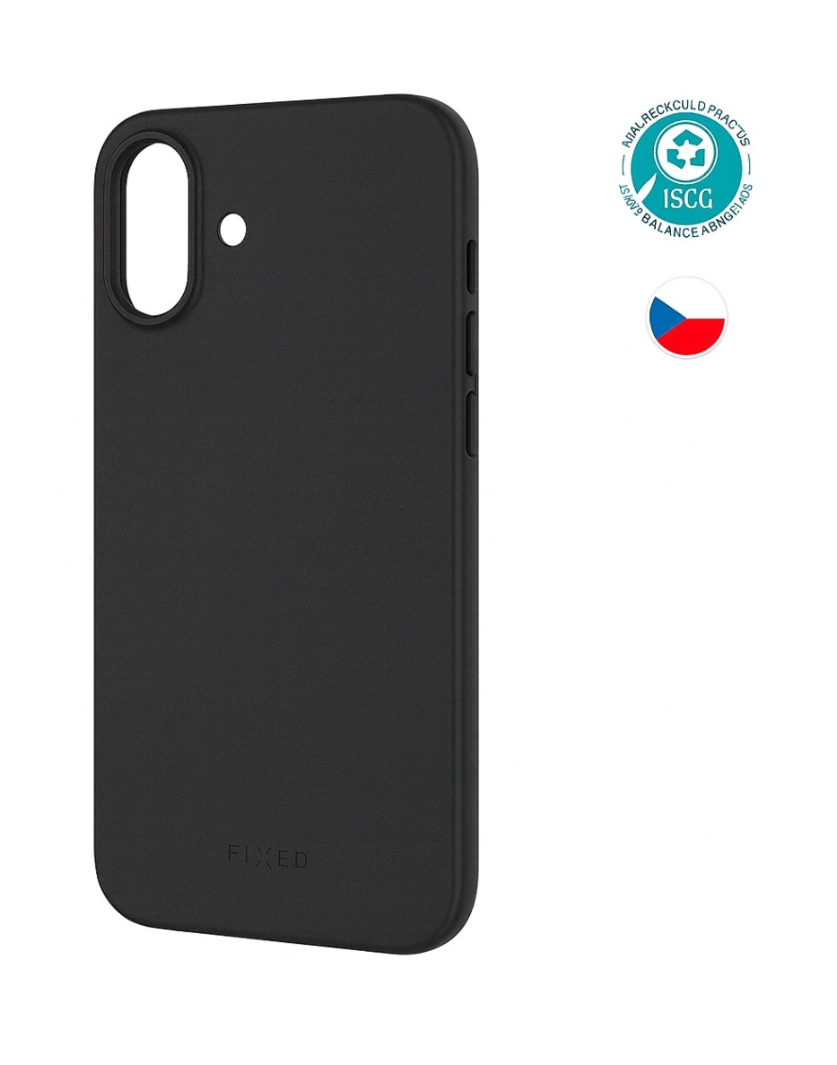 TPU gelový kryt FIXED ReStory pro Apple iPhone 17, černý