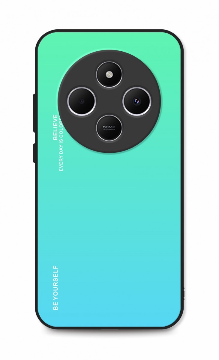 Zadní pevný kryt LUXURY na Xiaomi Redmi 14C duhový zelený