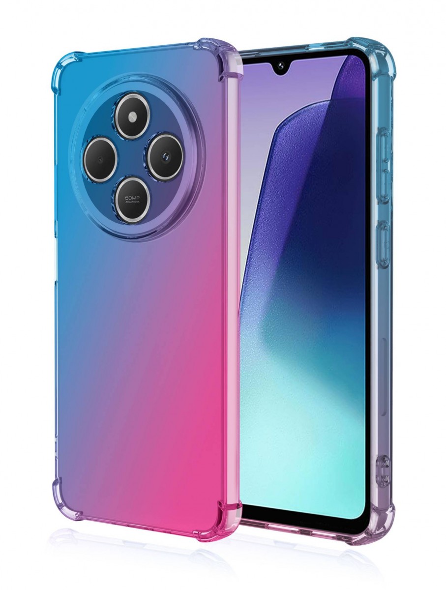 Levně Kryt TopQ Xiaomi Redmi 14C Shock duhový modro-růžový 131177 (pouzdro neboli obal na mobil Xiaomi Redmi 14C)