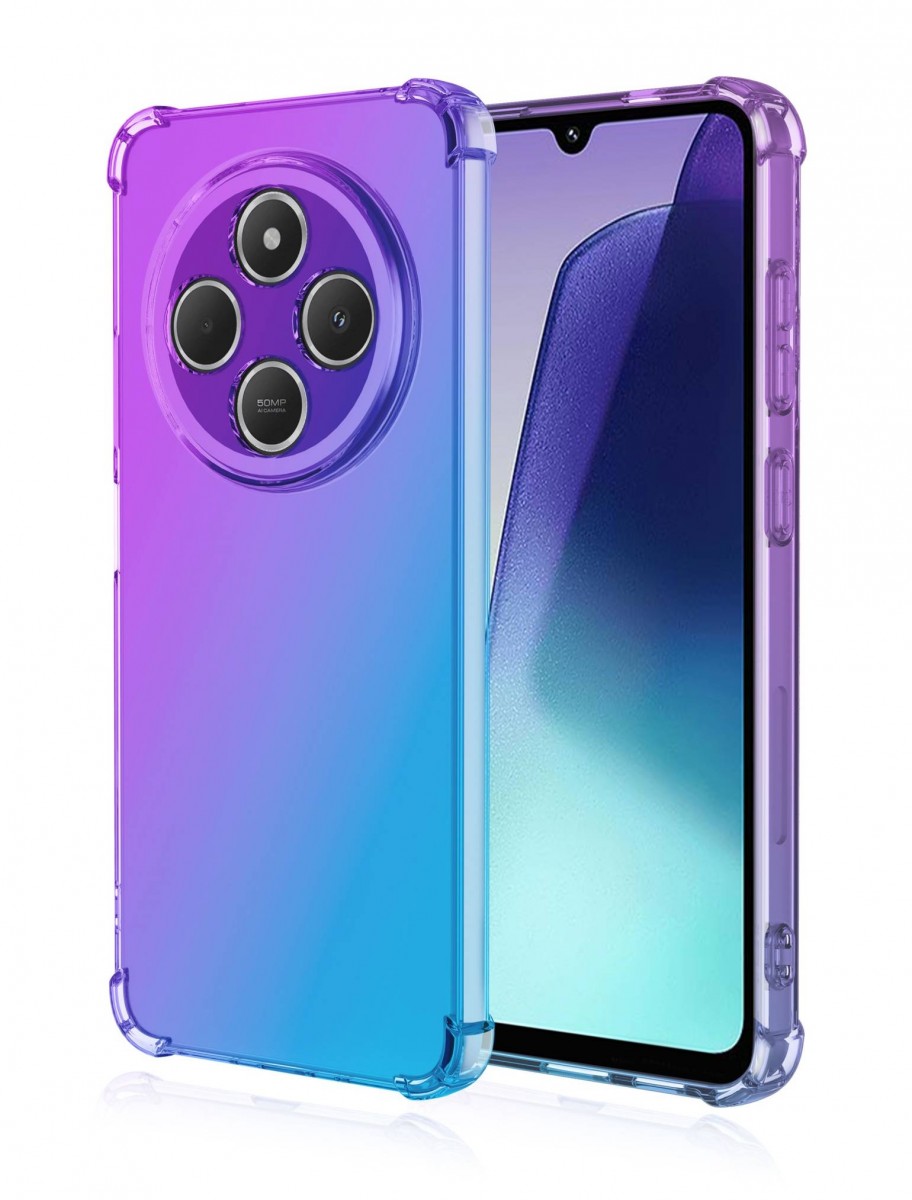 Levně Kryt TopQ Xiaomi Redmi 14C Shock duhový fialovo-modrý 131179 (pouzdro neboli obal na mobil Xiaomi Redmi 14C)